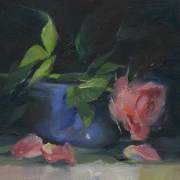 pink-rose-blue-bowl