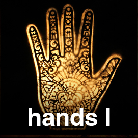 henna hand artwork
